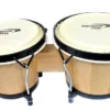 Percussion Plus 6 & 6-3/4" Wooden Bongos In Gloss Lacquer Finish In Bongo Bag