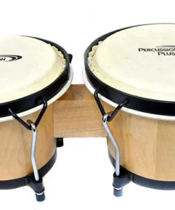 Percussion Plus 6 & 6-3/4" Wooden Bongos In Gloss Lacquer Finish In Bongo Bag