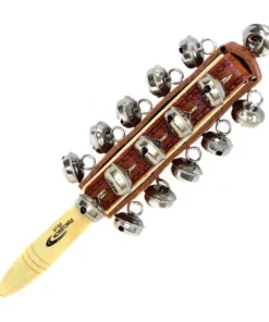 Crescendo Music Percussion Plus 21-Sleigh Bells On Wooden Handle Sound Effect