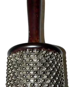 Percussion Plus Medium Cabasa In Wine Red With Nickel-plated Beads