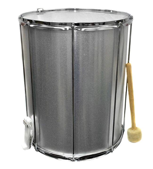 Percussion Plus 16" Aluminium Surdo Drum With Beater 3 Percussion Plus 16" Aluminium Surdo Drum With Beater