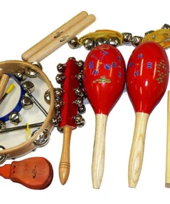 Crescendo Music Percussion Plus 9-Piece Percussion Set In Carry Bag