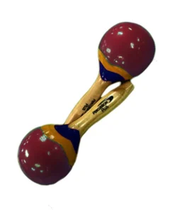 Percussion Plus Wooden Mini Maracas In Patterned Finish (3 Colors) 7 Percussion Plus Wooden Mini Maracas In Patterned Finish (3 Colors)
