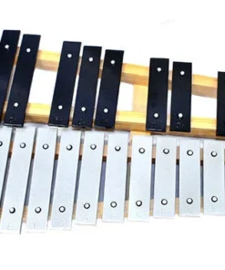Percussion Plus 25-Note Glockenspiel In Black Wooden Case