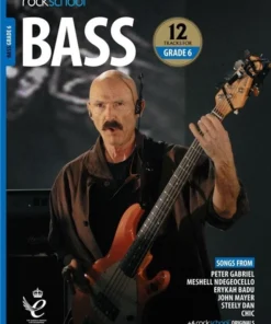 Crescendo Music Manuscript Rockschool Bass Guitar Debut To Grade 8 (2018-2024)