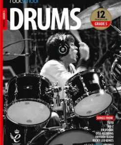 Crescendo Music Manuscript Rockschool Drums Debut To Grade 8 (2018-2024)