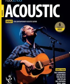 Crescendo Music Manuscript Rockschool Acoustic Guitar Debut To Grade 8 (2019+)