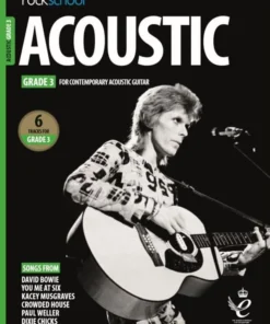 Crescendo Music Manuscript Rockschool Acoustic Guitar Debut To Grade 8 (2019+)