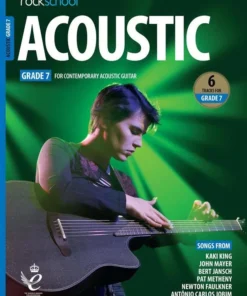 Crescendo Music Manuscript Rockschool Acoustic Guitar Debut To Grade 8 (2019+)