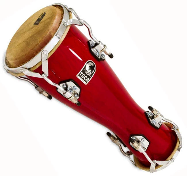 Percussion Toca Small Bata Drum Oconcolo In Bright Red Lacquer Finish 3 Percussion Toca Small Bata Drum Oconcolo In Bright Red Lacquer Finish