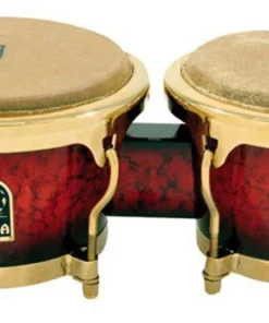 Toca LE Series 7 & 8-1/2" Wooden Bongos In Bordeaux Percussion
