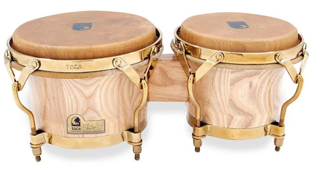 Toca Signature Series 7 & 8-1/2" Sheila E Wooden Bongos Percussion 3 Toca Signature Series 7 & 8-1/2" Sheila E Wooden Bongos Percussion