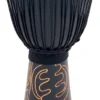 Crescendo Music Percussion Toca Black Mamba Series 10" Djembe In Black With Bag