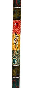 Crescendo Music Folk & Native Toca Didgeridoo 47" Bamboo Kangaroo Design