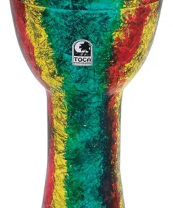 Toca Lightweights Series Hand Drum In Rasta (3 Sizes) Percussion