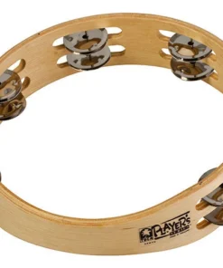 Percussion Toca Players Series Wooden 10" Tambourine With Double Row Of Jingles