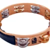 Toca Acacia Hardwood 10" Tambourine With Brass & Nickel Jingles