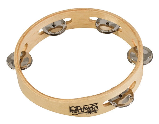 Toca Players Series 7-1/2" Wooden Tambourine With Single Row Of Jingles Percussion 3 Toca Players Series 7-1/2" Wooden Tambourine With Single Row Of Jingles Percussion