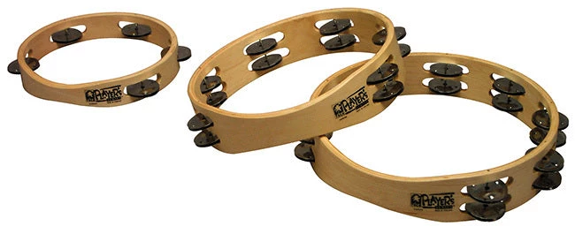 Toca Players Series 9" Wooden Tambourine With Double Row Of Jingles 4 Toca Players Series 9" Wooden Tambourine With Double Row Of Jingles