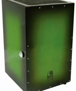 Toca Wooden Cajon In Green Burst With Internal Wire Snares