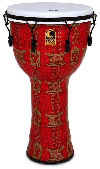 Crescendo Music Toca Freestyle 2 Series Mech Tuned Djembe 14" In Thinker Pattern With Bag 3 Crescendo Music Toca Freestyle 2 Series Mech Tuned Djembe 14" In Thinker Pattern With Bag
