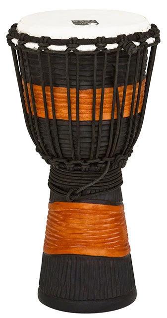 Crescendo Music Toca Street Carved Series Wooden Djembe 08 Inch Black & Brown Percussion 3 Crescendo Music Toca Street Carved Series Wooden Djembe 08 Inch Black & Brown Percussion