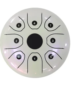 Crescendo Music Percussion QEP Music 8" Stainless Steel Geometry Drum W/Bag (4 Colours)