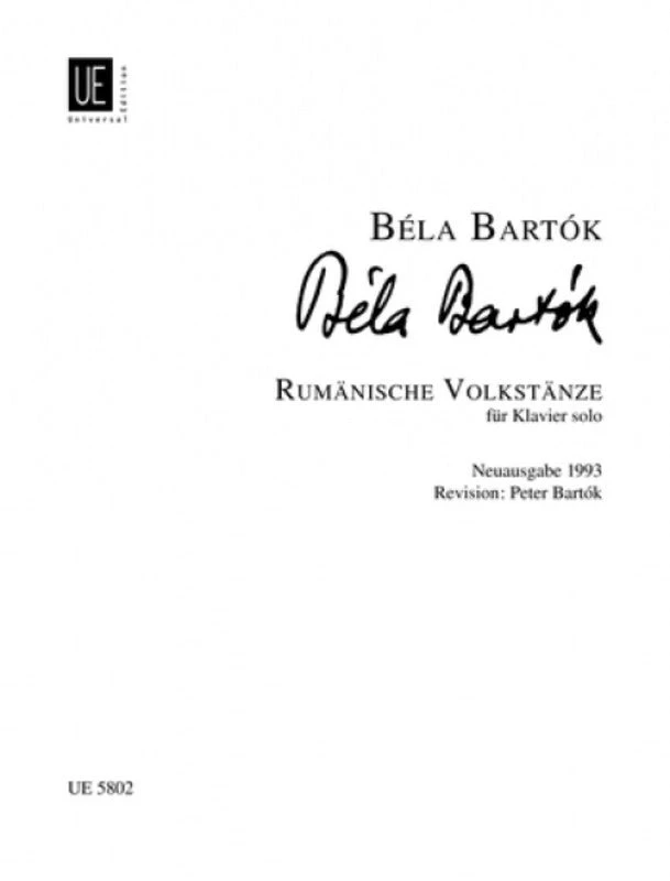 Hal Leonard Manuscript BARTOK Rumanian Folk Dances 3 Hal Leonard Manuscript BARTOK Rumanian Folk Dances