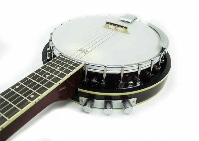 Crescendo Music Vorson 6 String Banjo W/ Electric 4 Crescendo Music Vorson 6 String Banjo W/ Electric