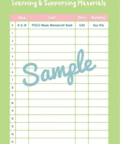 Alfred Poco Studio Lesson Assignment Book Manuscript