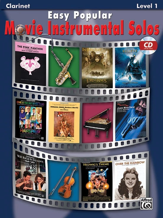 Crescendo Music Easy Popular Movie Instrumental Solos Clarinet Book / CD 3 Crescendo Music Easy Popular Movie Instrumental Solos Clarinet Book / CD