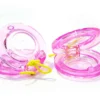 Crescendo Music Pair Of Pink Transparent Castanets
