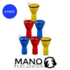 Toca Percussion Mano 8 Inch Djembe - Pack Of 6 Drums