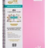 Crescendo Music Manuscript Rondofile Jot With Pink Cover (10 Sheets)