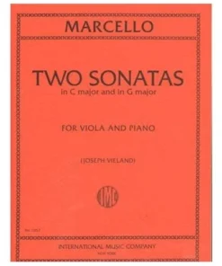 Crescendo Music Two Sonatas C Major & G Major Viola & Piano Marcello